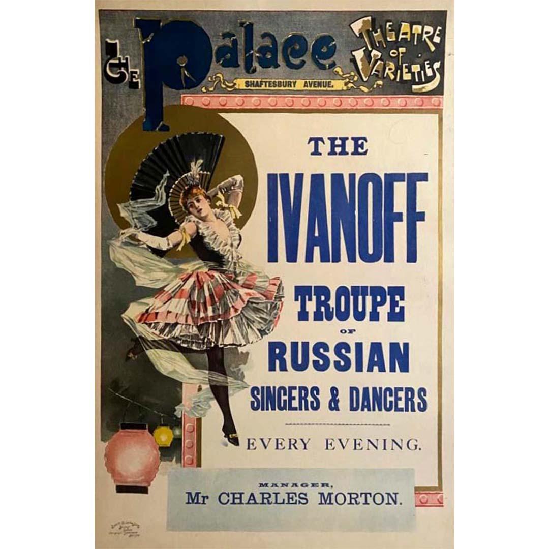 The Ivanoff Troupe of Russian Singers & Dancers The Palace Theatre of Varieties - Print by Unknown