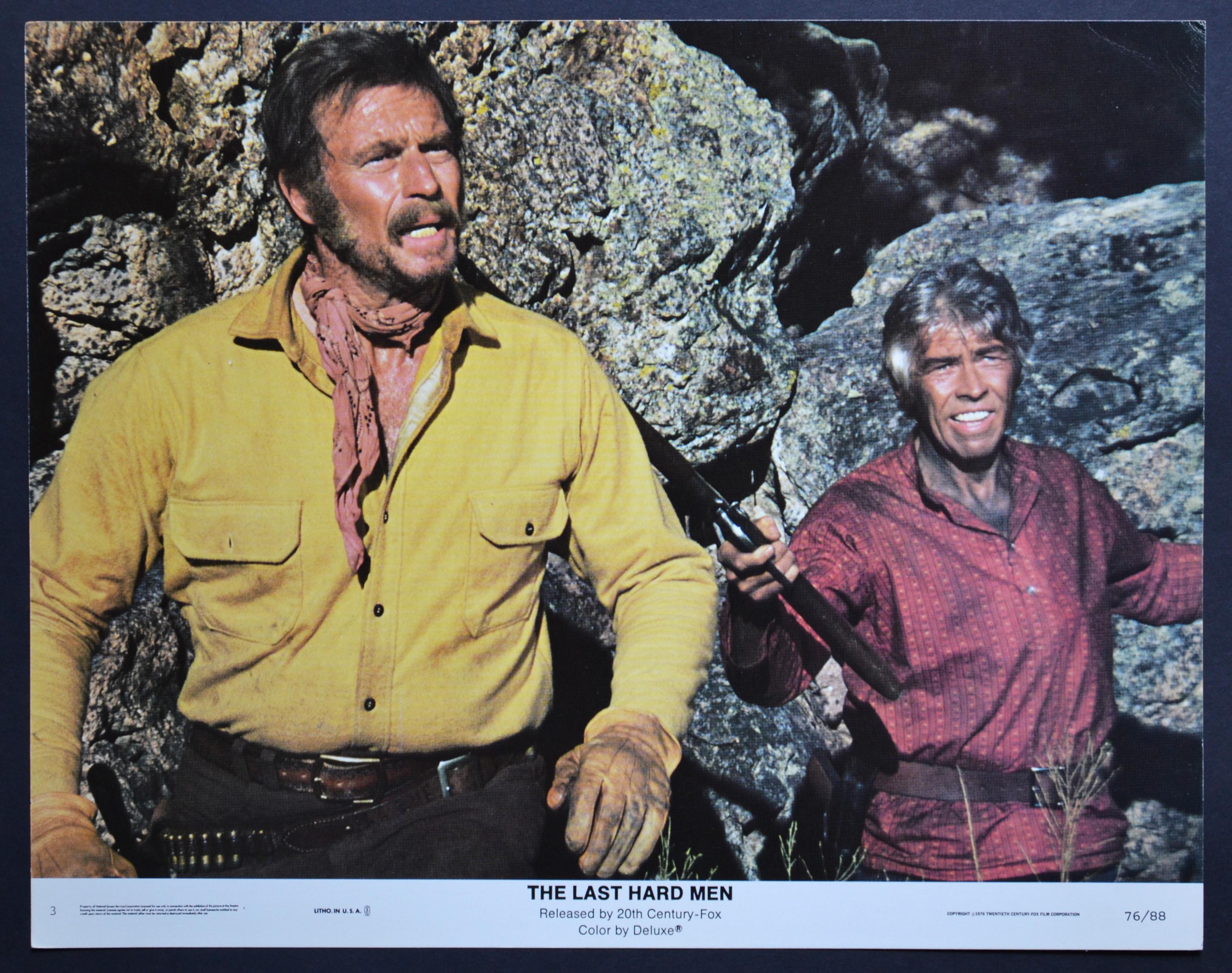 Unknown Interior Print - „THE LAST HARD MEN“ Original American Lobby Card of the Movie, USA 1976.