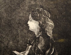 The Letter, Surrealist Etching by Peter Paone