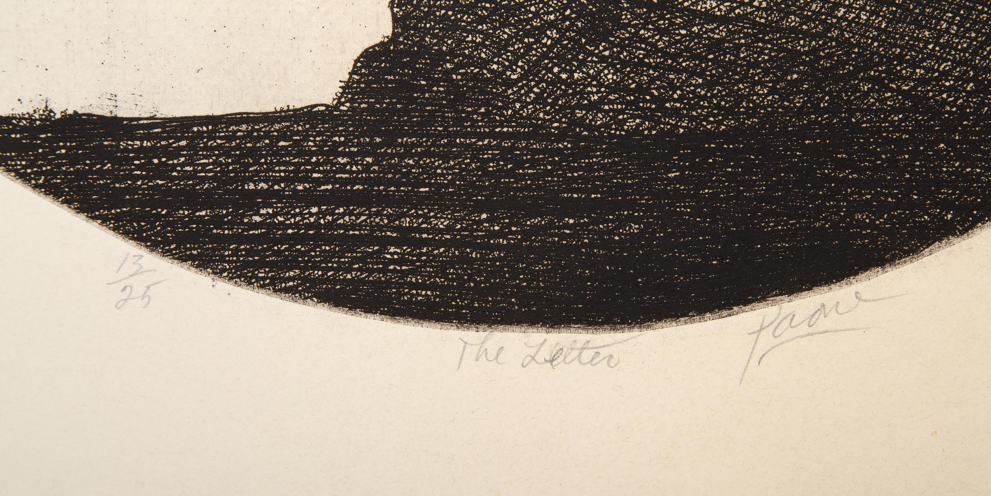 The Letter, Surrealist Etching by Peter Paone For Sale 2