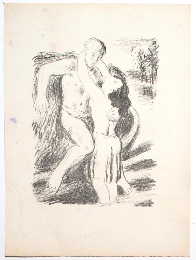 The Lover - Original Lithograph - id-20th Century