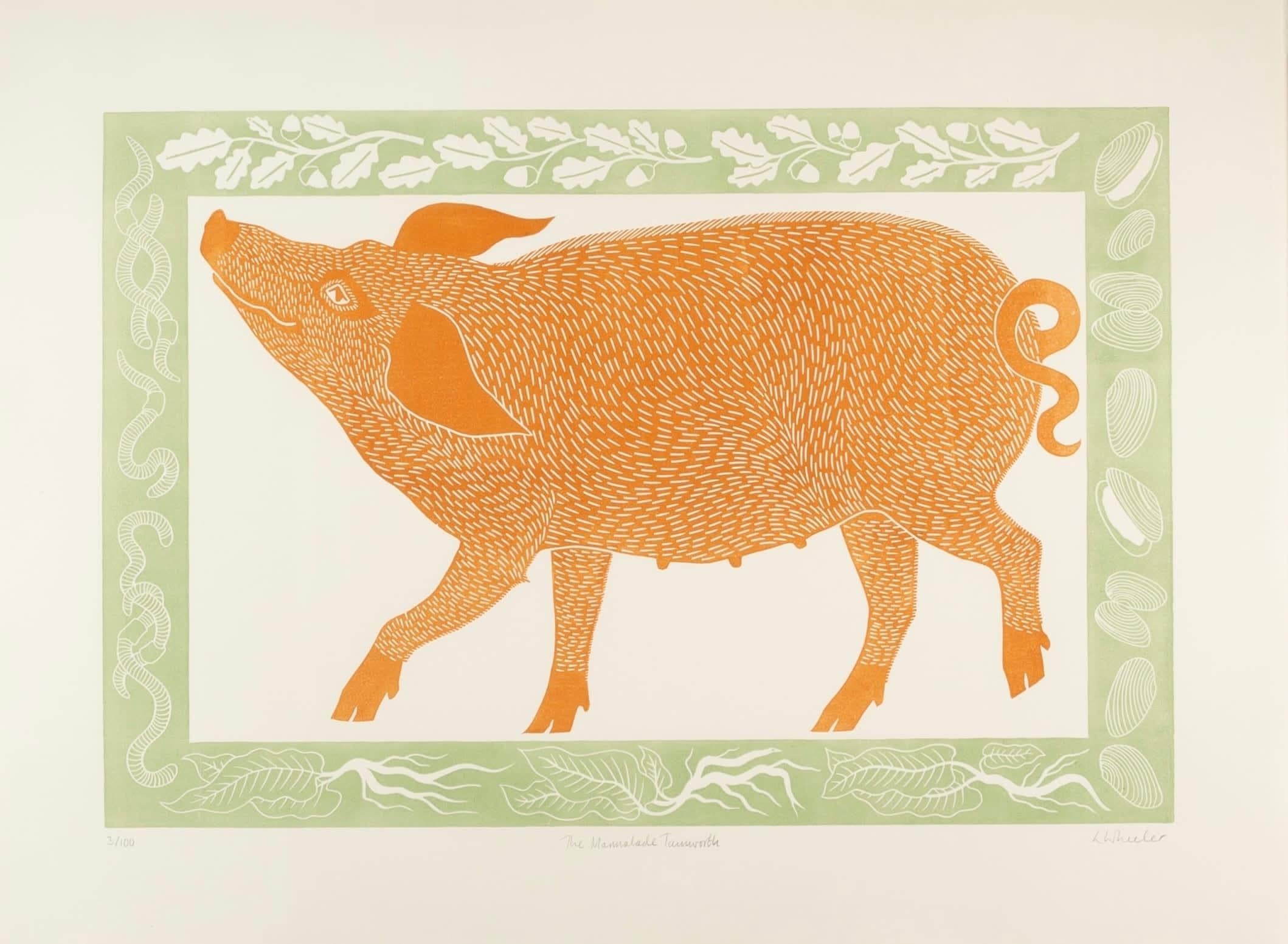 La marmellata di Tamworth di Lizzie Wheeler, 2023

Informazioni aggiuntive:
Mezzo di comunicazione: linoprint
57 x 76 cm
22 1/2 x 29 7/8 pollici
firmato, titolato e numerato 3/100 a matita

Lizzie ha studiato Comunicazione Grafica a Bath Spa, dopo