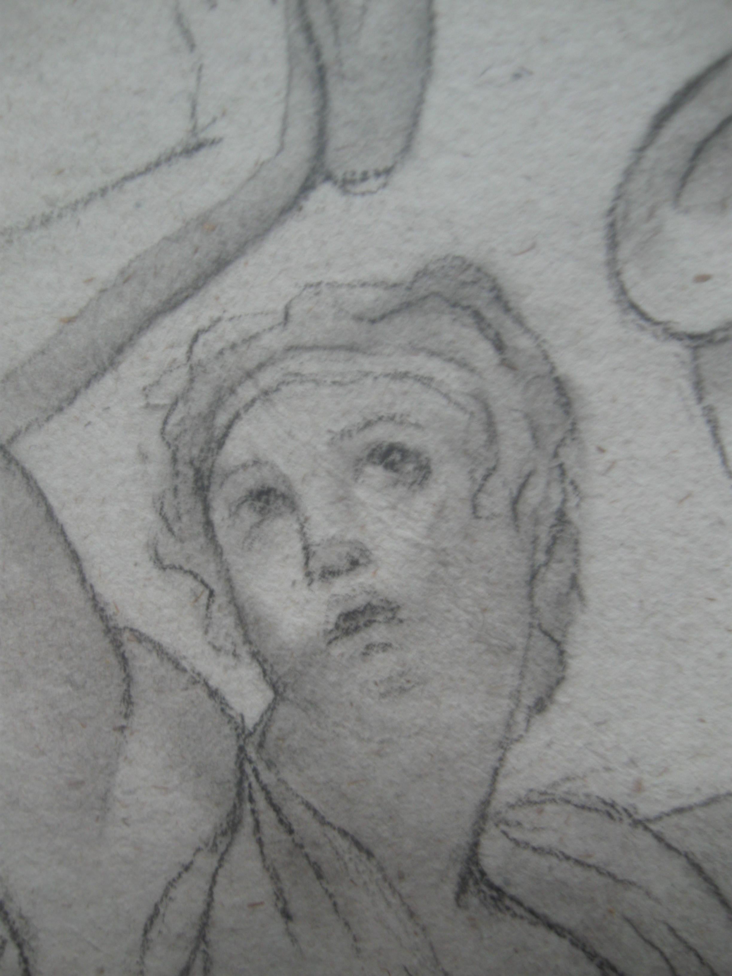 La société Médicis : École de Tiepolo (1696-1770) Impressions d'art vers 1930 - Gris Figurative Print par Unknown