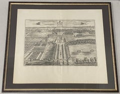 Antique The Mote, One of the Seats of Ye Right Honorable the Lord Romney Etching c.1719