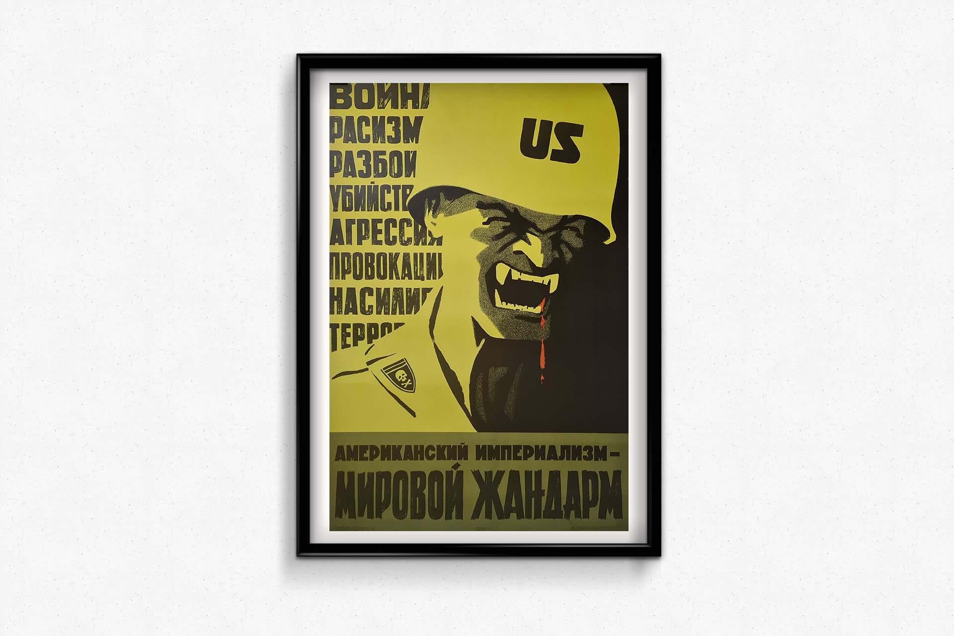 L'affiche soviétique originale de 1968, 