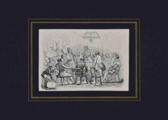 The Party - Lithograph - 19th Century