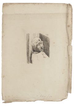 The Persecuted - Original Etching - 20th Century