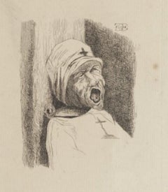 The Persecuted - Original Etching - 20th Century