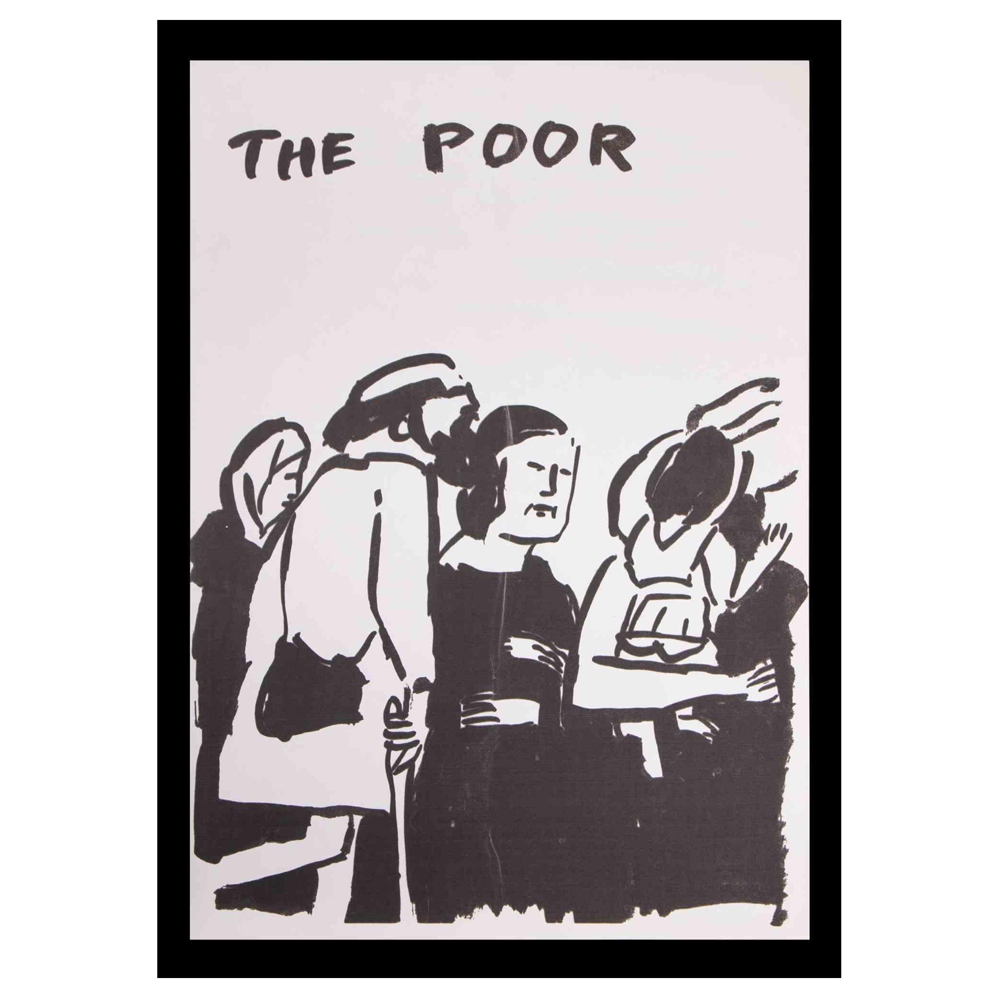 I poveri - Vintage Offset di Various Artists  - 1970s - Print di Unknown