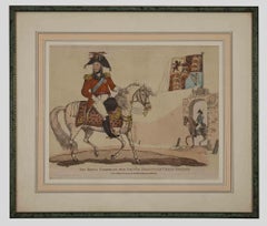 The Prince Regent of Great Britain - Original Water-Colored Lithograph - 1816