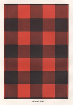 The Rob Roy Tartan, Scottish Scotland art design lithograph print