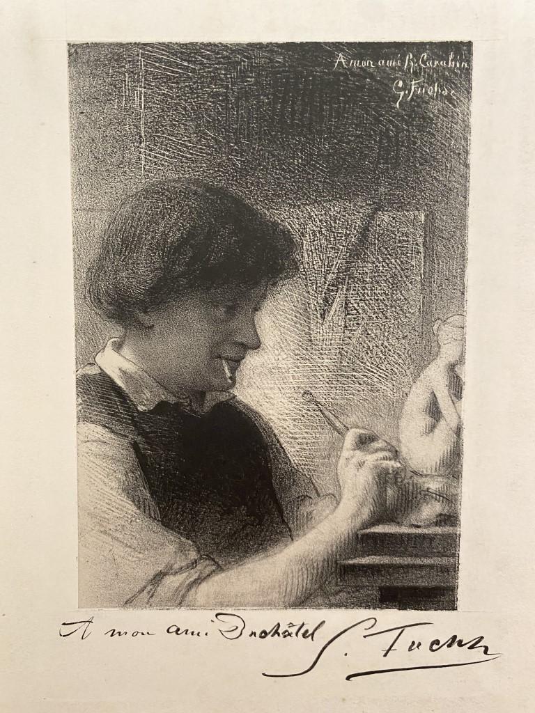 The Sculptor - Original Etching - Early 20th Century