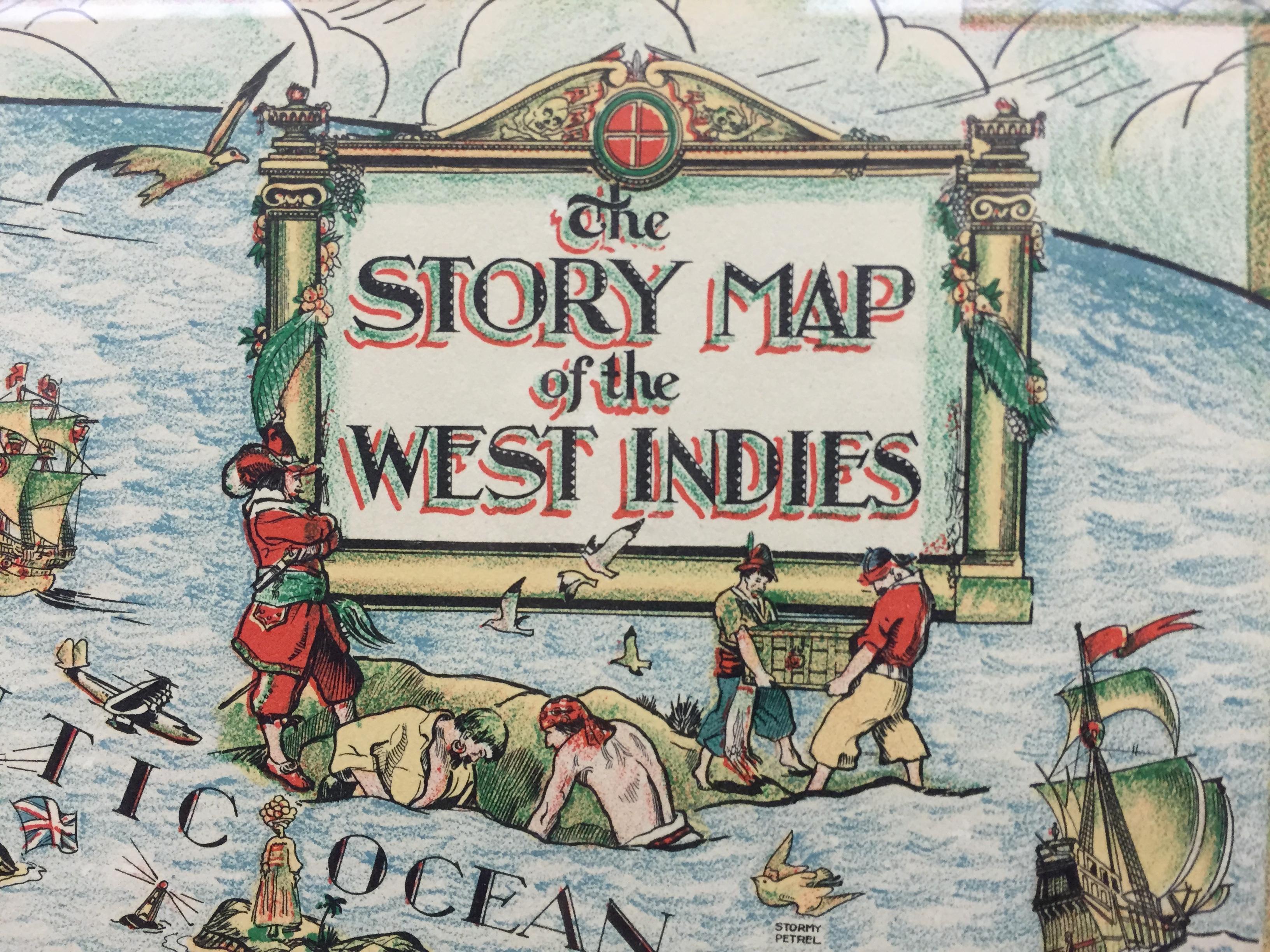 « The Story Map Of The West Indies » 1936 - Print de Unknown