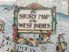 "The Story Map Of The West Indies" 1936