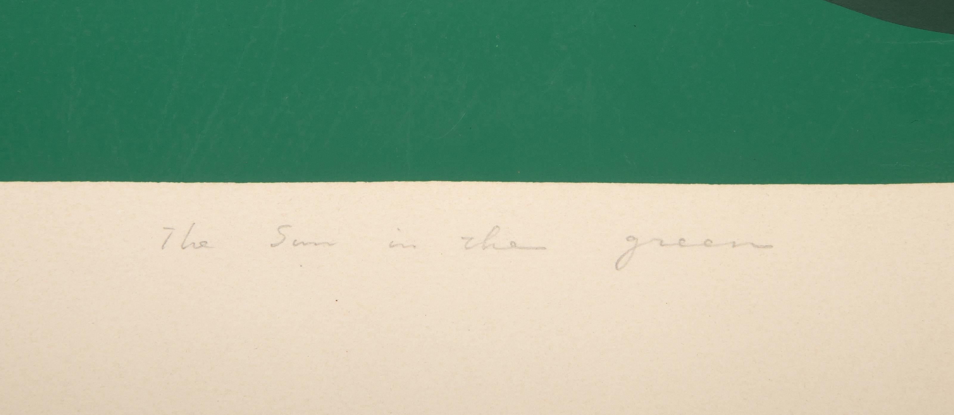 Il sole nel verde, serigrafia minimalista di Shirai Akiko in vendita 3