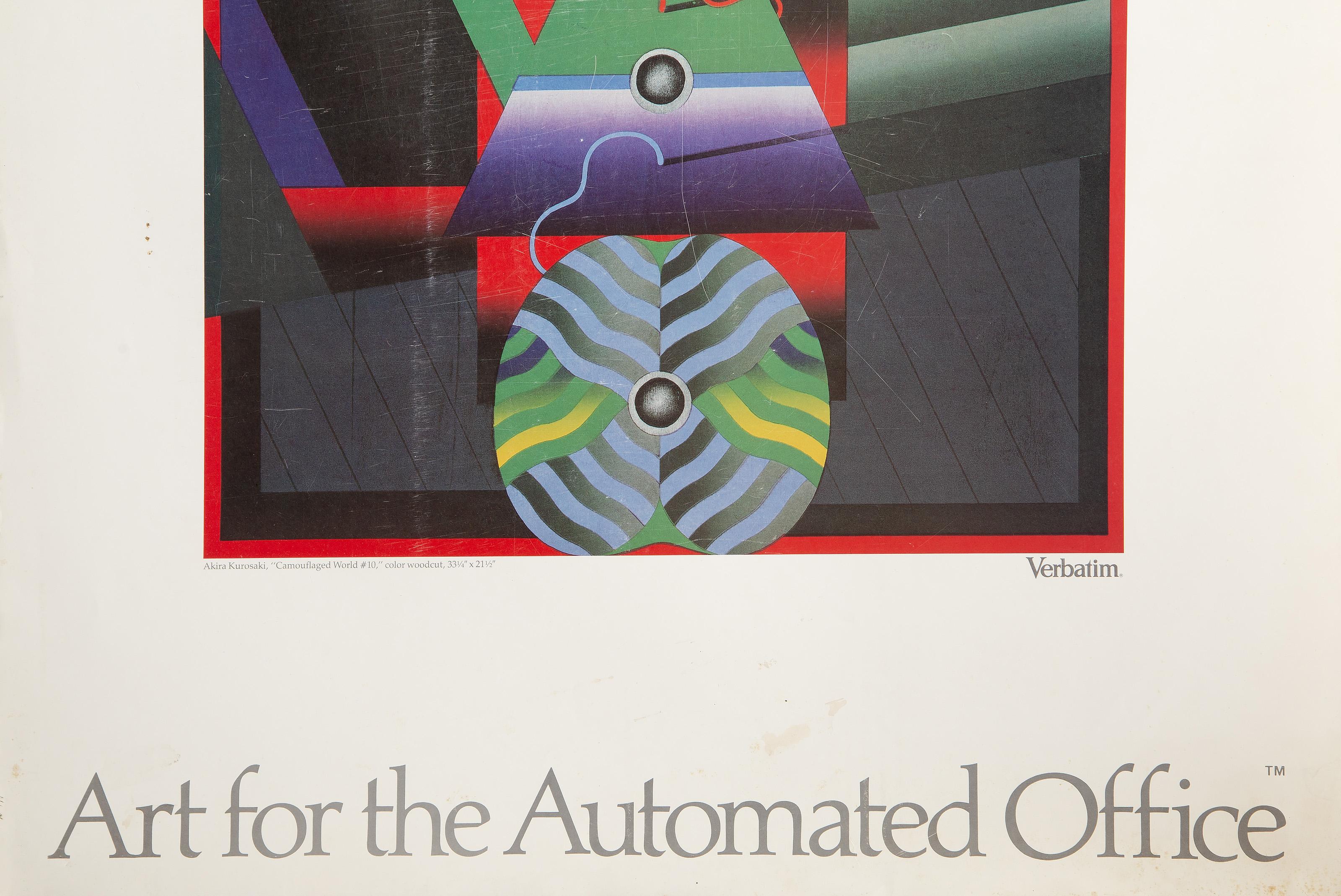 The Verbatim Collection Exhibition Poster, Surrealistisches Poster von Akira Kurosaki im Angebot 3