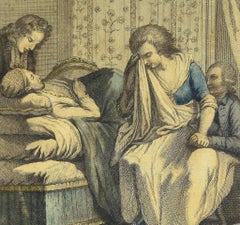 The Weeping Woman - Original Etching - Early 19th Century