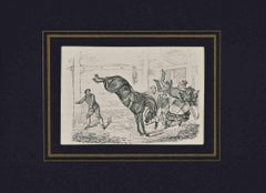 Antique The Wild Horse - Lithograph - 19th Century