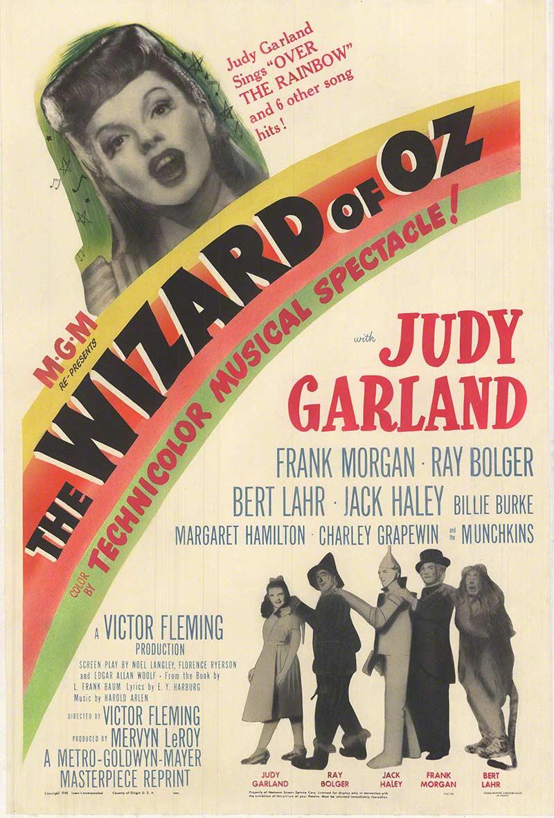 The Wizard of Oz original movie poster, Silver Anniversary