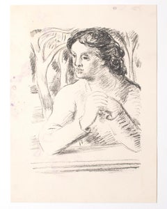 The Woman - Original Lithograph - Mid-20th Century