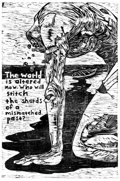 The World Is Altered, Woodblock Print by Daniel Duford, 2013