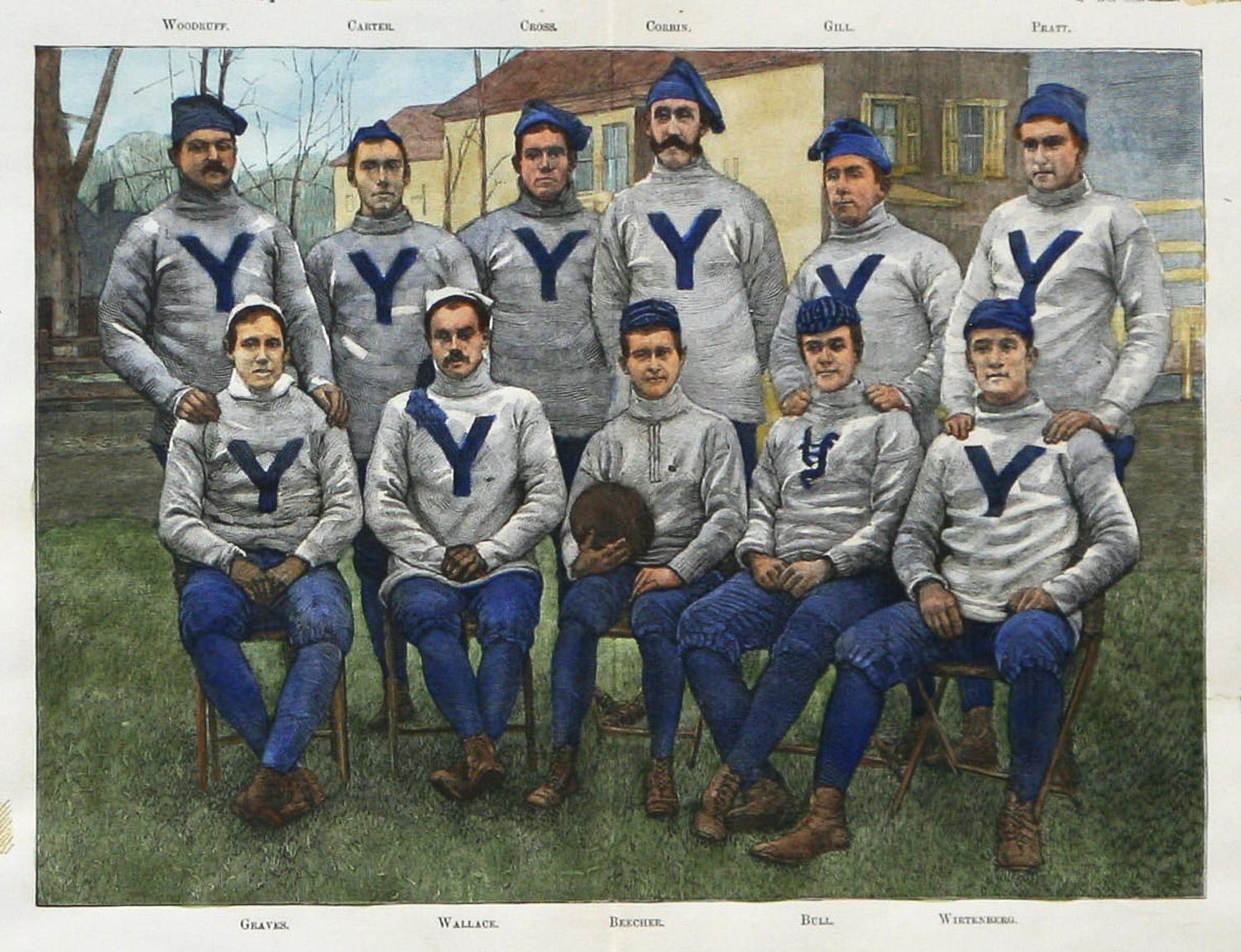 The Yale Football Team and Groups of Spectators at the Championship Game between - Print by Unknown