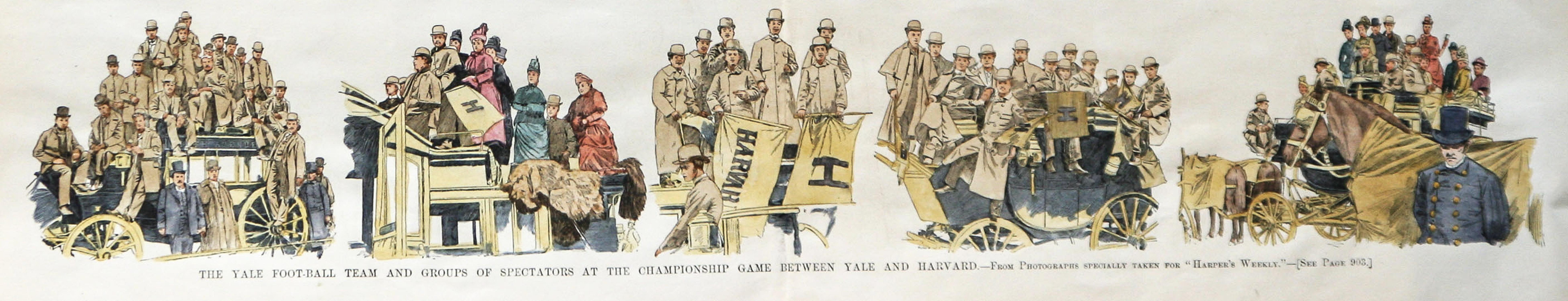 The Yale Football Team and Groups of Spectators at the Championship Game between - Other Art Style Print by Unknown