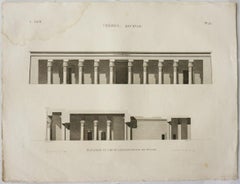 Thebes. Qournah. / Elevation et Coupe Longitudinale du Palais