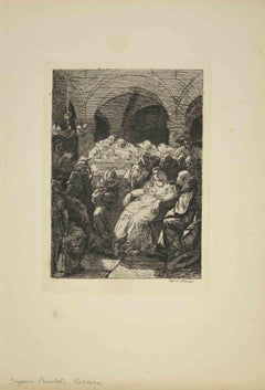 Theodora - Gravure de Ignaz-Frankel Ingomar - Fin du 19e siècle