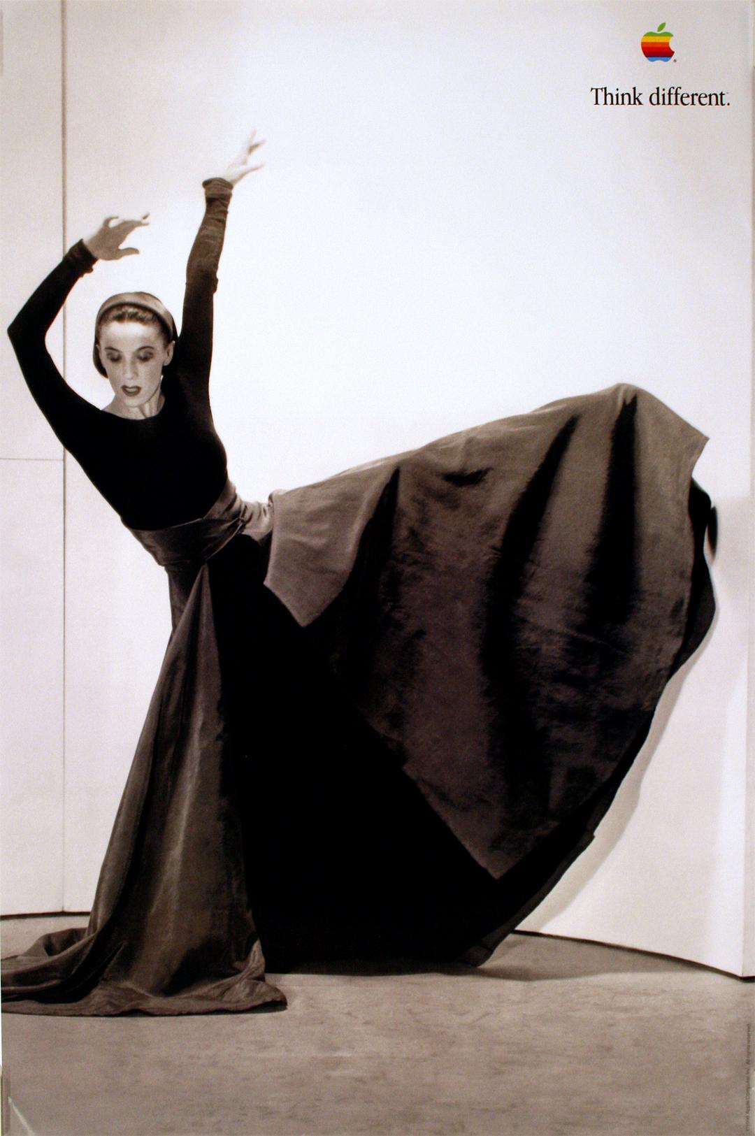 Think Different Poster Apple Computer Original 1998 - Martha Graham - Print by Unknown