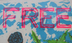 "Thirty Years for Possessing ONE Joint” Colorful Neon "Free Lee Otis!" Print