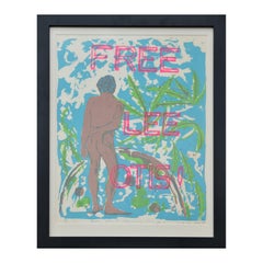 "Thirty Years for Possessing ONE Joint” Colorful Neon "Free Lee Otis!" Print