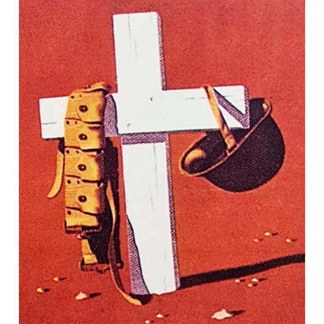 Este original cartel utiliza el famoso eslogan 