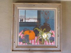 THOMAS BARTEK, WINTER STILL LIFE SERIGRAPH, 1973