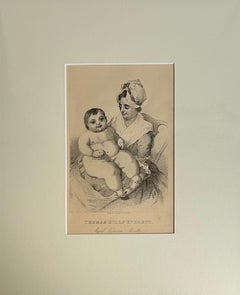 Thomas Hills Everett, Aged Eleven Months, 19th Century Engraving Print