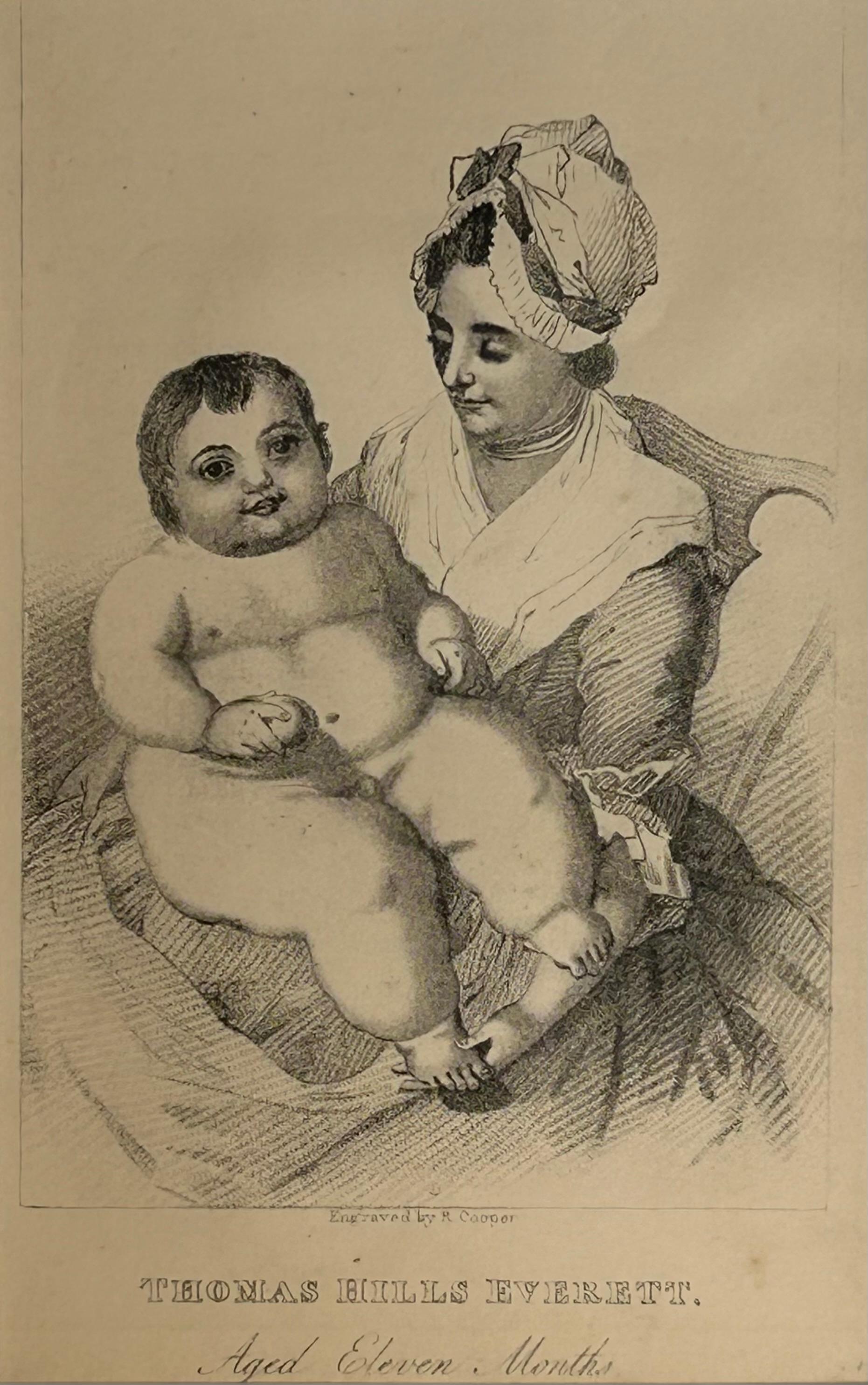 Unknown Figurative Print - Thomas Hills Everett - Aged Eleven Months