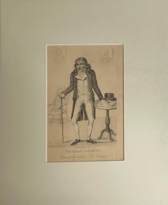 Thomas Laugher Engraving of Old Tommy, 19th Century, Unframed