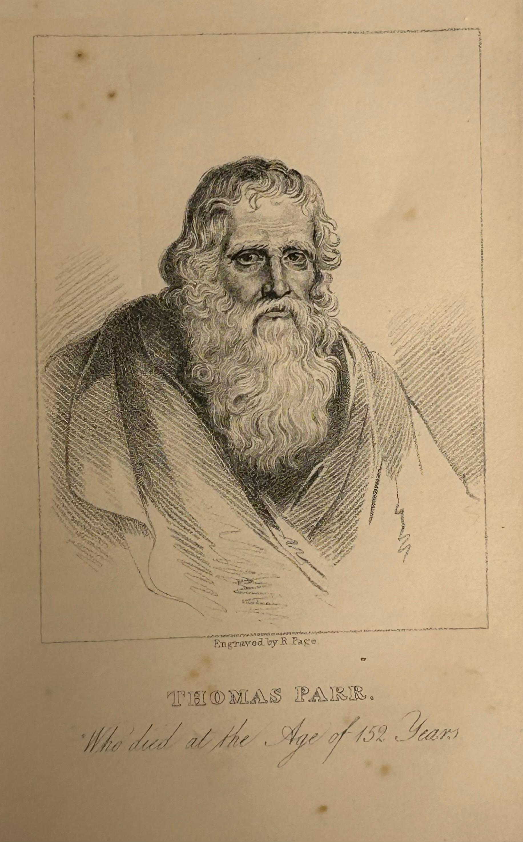 Figurative Print Unknown - Thomas Parr, mort à l'âge de 152 ans