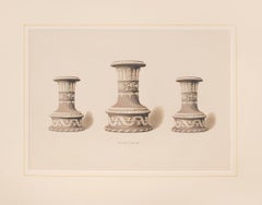 Trois vases en jaspe gris-bleu. Pl. XXXVIII