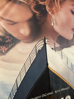 Titanic 1997 Original Movie Poster, Leonardo DiCaprio Kate Winslet, Framed