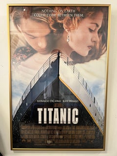 Titanic 1997 Original Movie Poster, Leonardo DiCaprio Kate Winslet, Framed