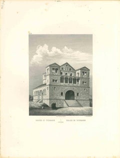 Church Tourmanin - Lithographie originale - Milieu du 19e siècle