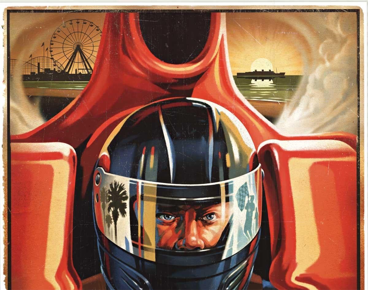 Toyota Grand Prix Long Beach original racing poster - Print by Unknown
