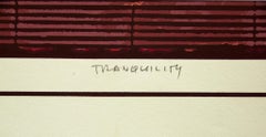 Impression lithographique « Tranquility ».