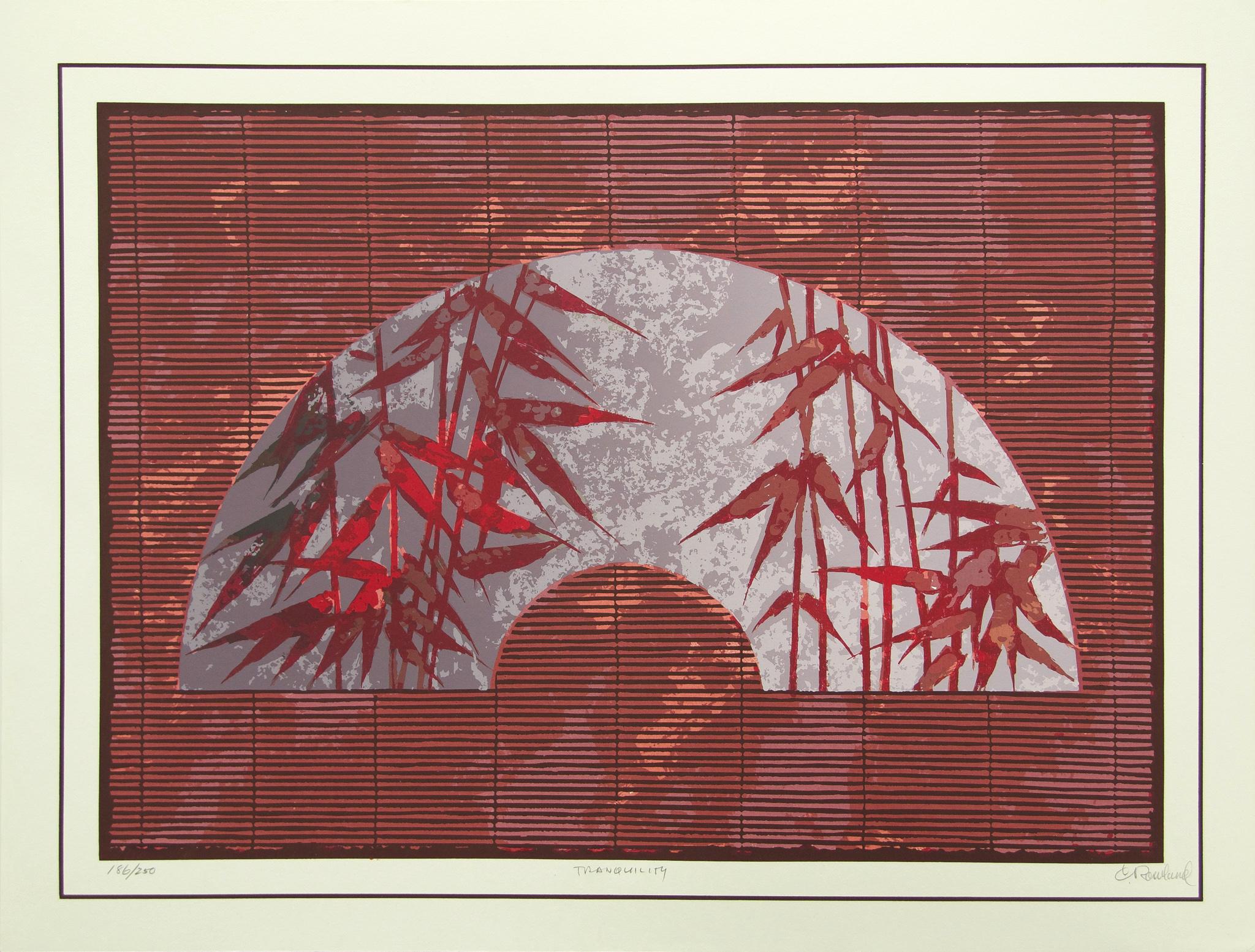 Unknown Abstract Print - "Tranquility" Lithographic Print.