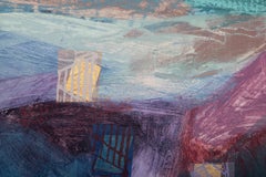 Treasure Island, Monoprint and mixed media by Manuel Rodriguez Jr.