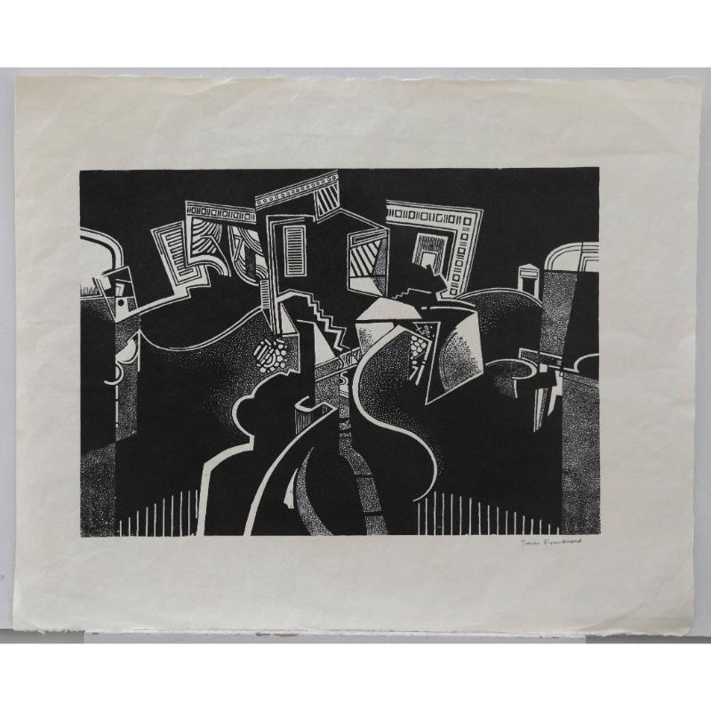Trevor Frankland (1931-2011) - 20th Century Linoprint, Garden Path - Print by Unknown