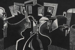 Trevor Frankland (1931-2011) - 20th Century Linoprint, Garden Path