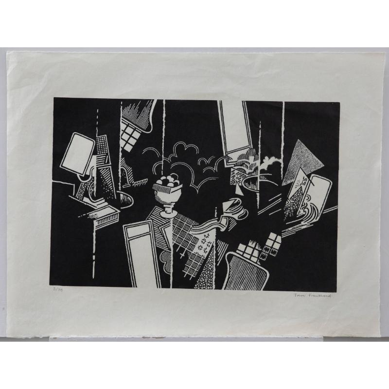 Trevor Frankland (1931-2011) – Linodruck des 20. Jahrhunderts, Interieurstillleben – Print von Unknown