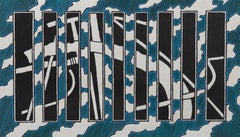 Vintage Trevor Frankland (1931-2011) - 20th Century Linoprint, Reflections II